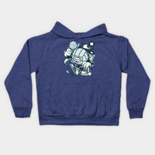 Angry volleyball player Kids Hoodie